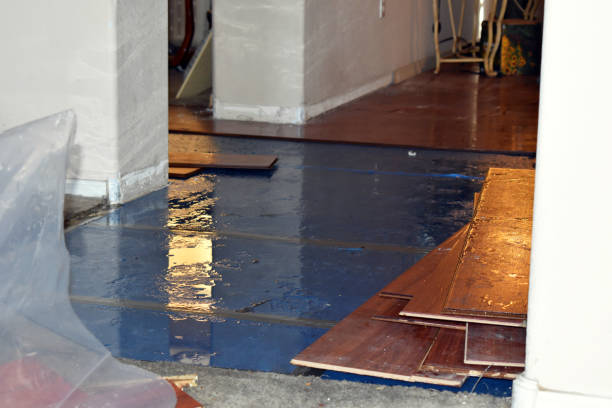 Professional Water Extraction technician working in McLean, TX